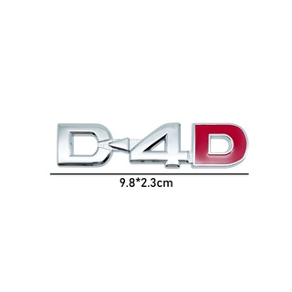 D4D D-4D Logo Car Sticker Emblem Badge Decals for Toyota Prado Land