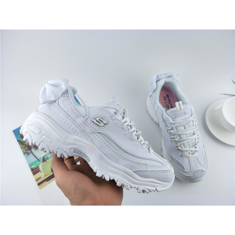 skechers white running shoes