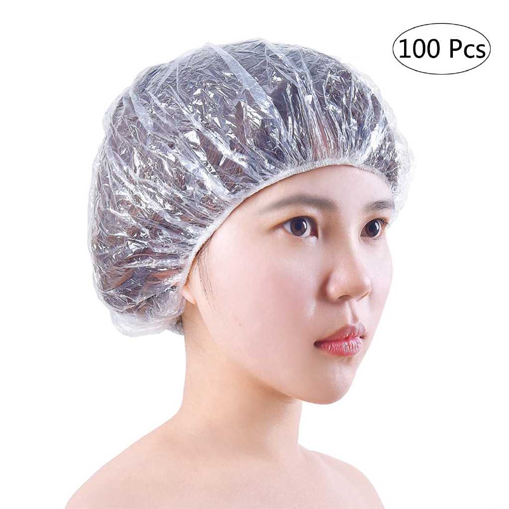 transparent shower cap