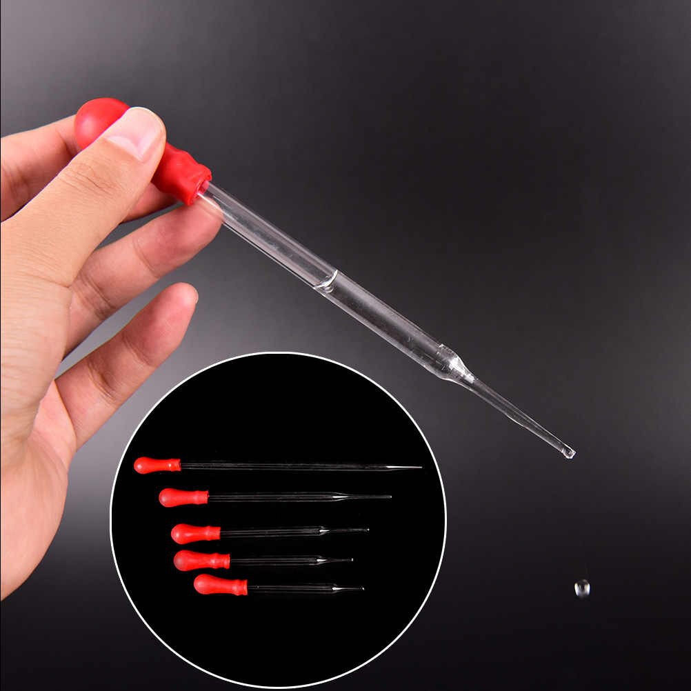 WANTLAB DROPPING PIPETTE CLEAR GLASS STRAIGHT TIP LATEX RUBBER NIPPLE