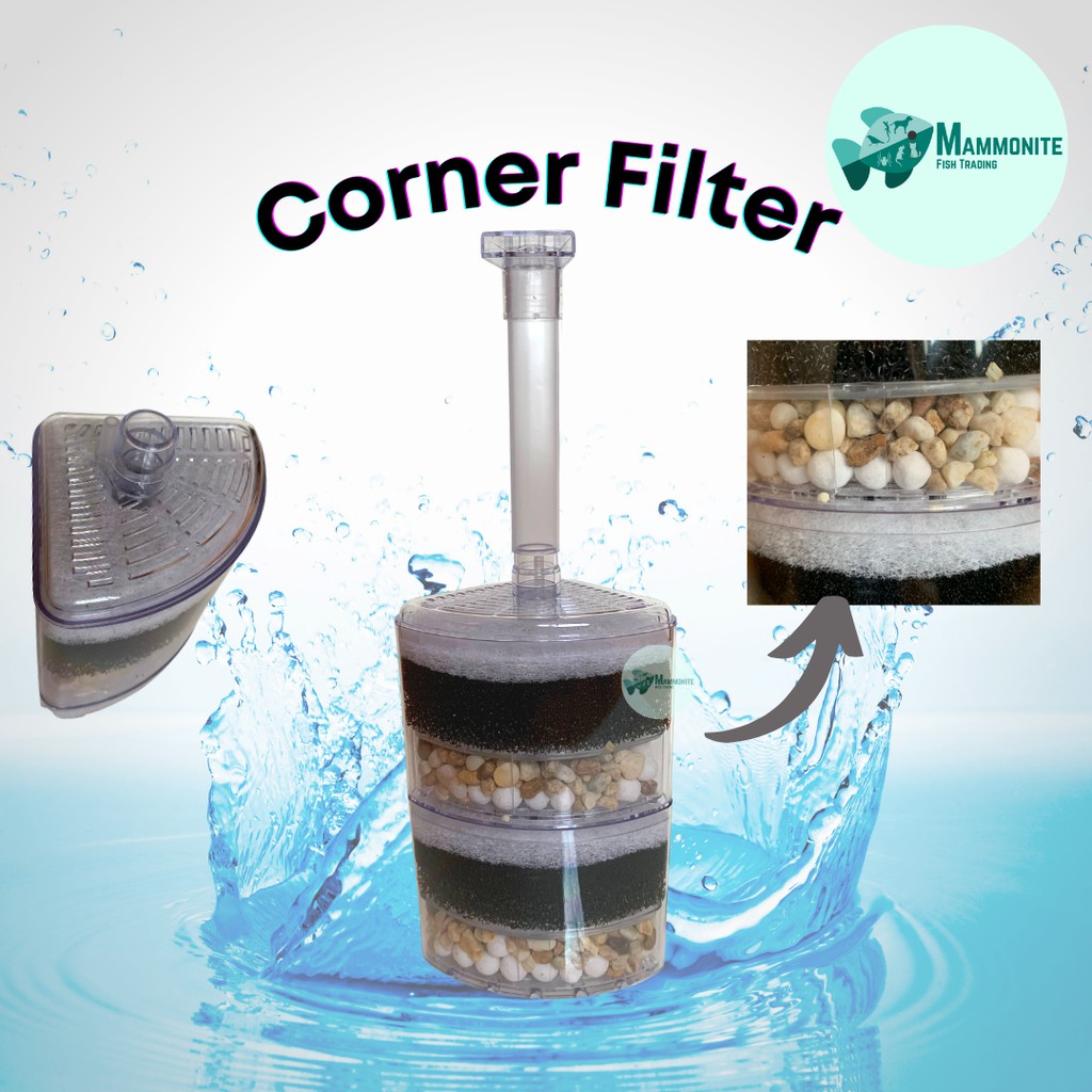 Aquarium Corner Filter Double Layer XY 2010 | Shopee Philippines