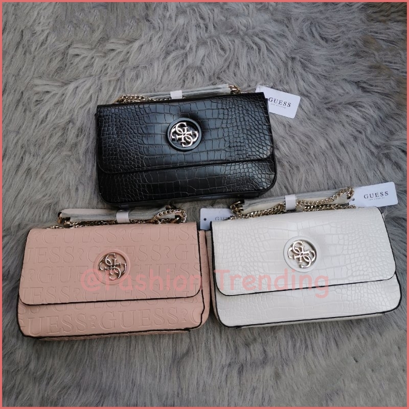 guess croc shoulder bag