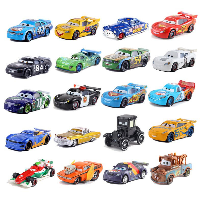 Cars Disney Pixar Cars No.123 No Stall Metal Diecast Toy Car 1:55 Loose ...