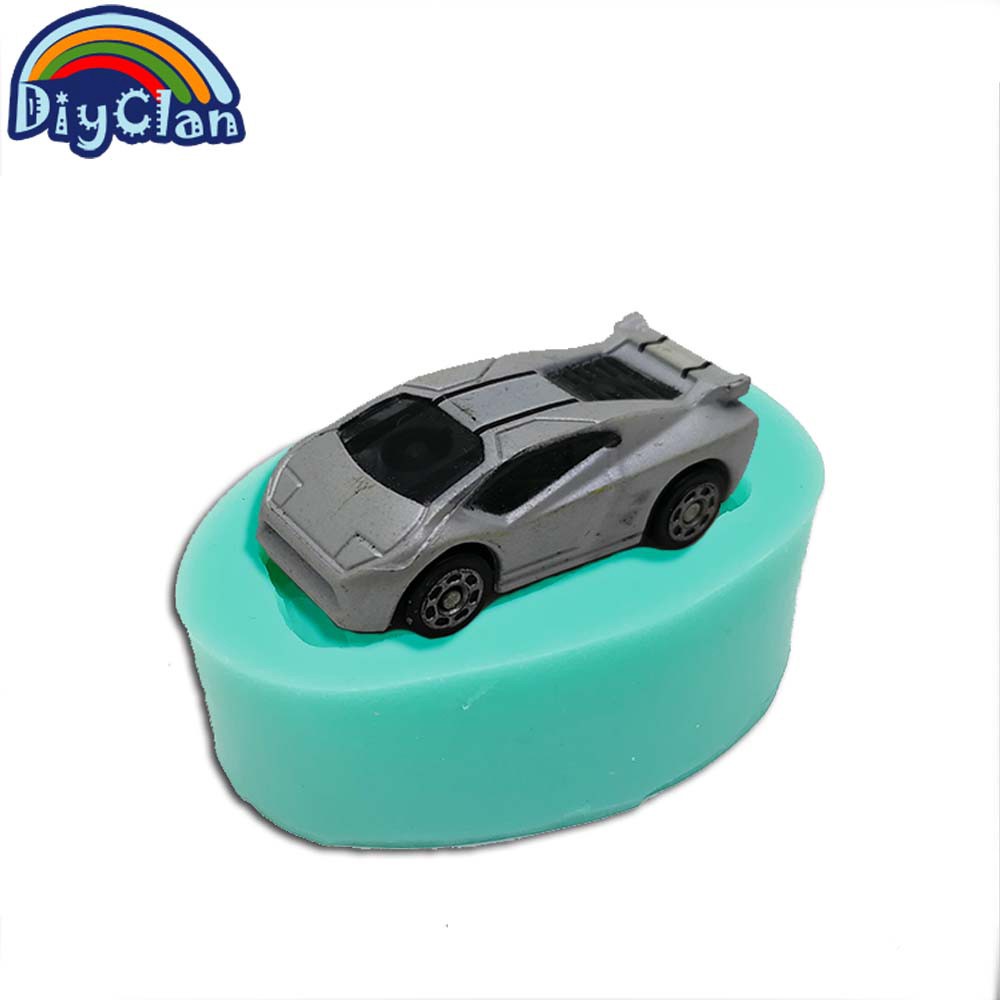 Diy Handmade Car Shape Silicone Molds For Cake Decorating Chocolate Fondant Mold Sports Racing