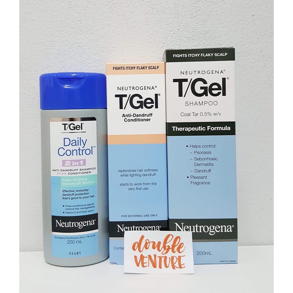 Neutrogena T Gel Therapeutic Shampoo Anti Dandruff Conditioner 2 In 1 Anti Dandruff Shopee Philippines