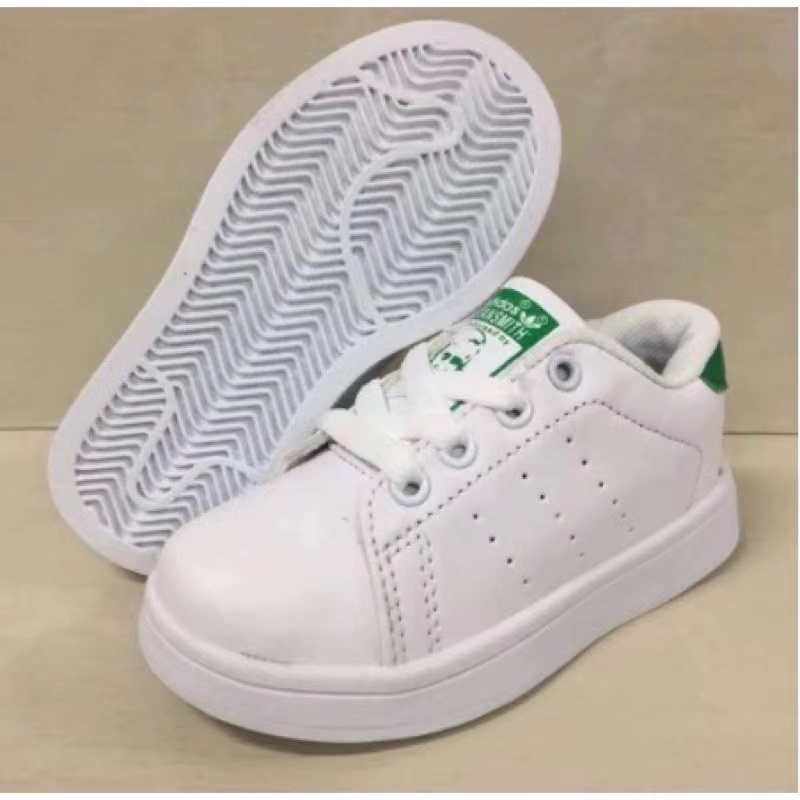 COD ADIDAS STAN SMITH Shoes Leather Low Cut Running Sneakers Shoes For Kids #288/f02