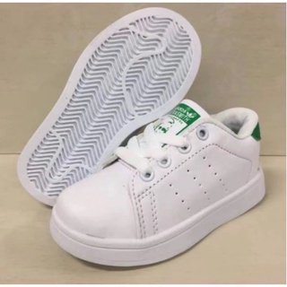 COD ADIDAS STAN SMITH Shoes Leather Low Cut Running Sneakers Shoes For Kids #288/f02 #3