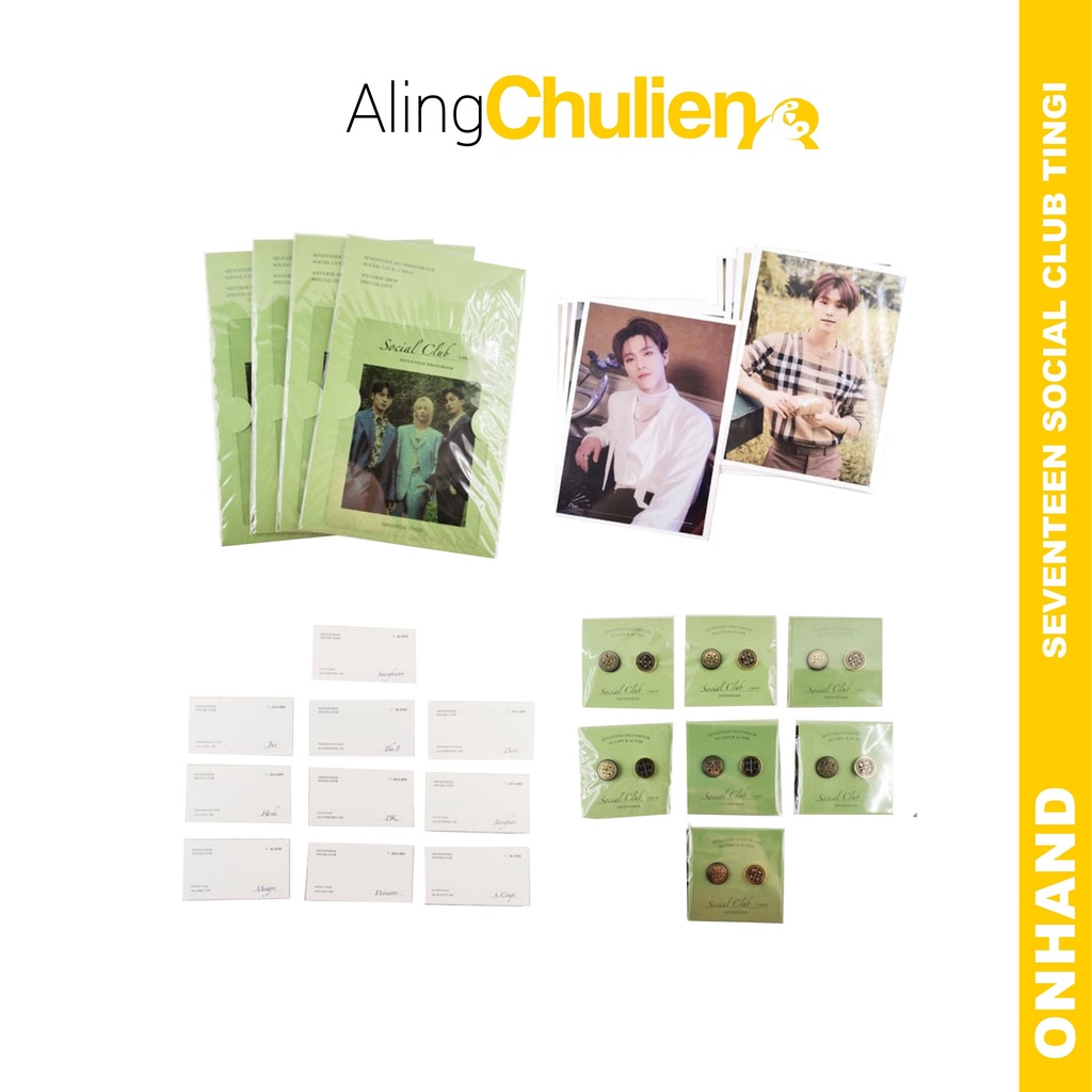 TINGI SEVENTEEN SOCIAL CLUB Official Inclusions Weverse POB Badge Carat