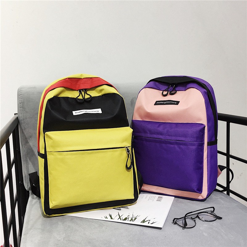 square canvas backpack