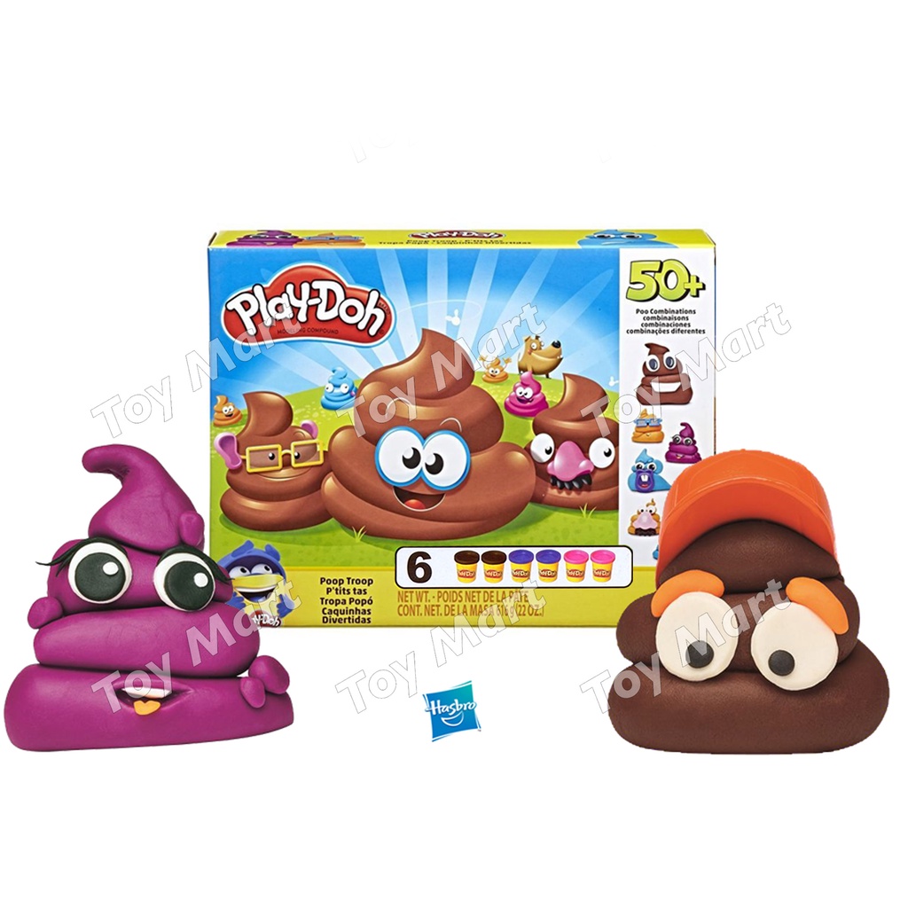 Play-Doh Poop Troop Clay 50 + Combination Play Set w/ 6 Cans Playdoh Clay  Creativity Learning Clays | Shopee Philippines