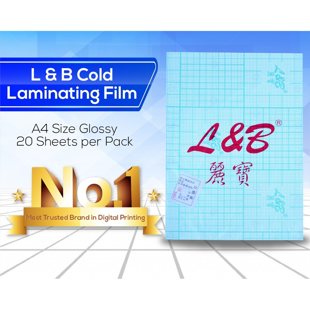 Ideally Tentative name Dissipation L&B Cold Laminating Film Glossy A4 | Shopee Philippines