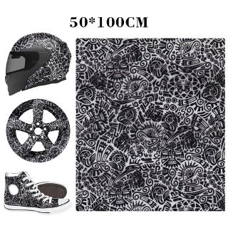 PVC Dipping Hydrographics Film Water Transfer Printing Slick Graffiti 50*100cm 