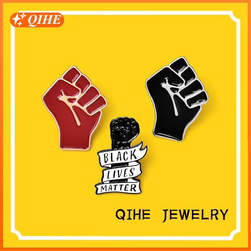 Black Lives Matter Enamel Lapel Pins 