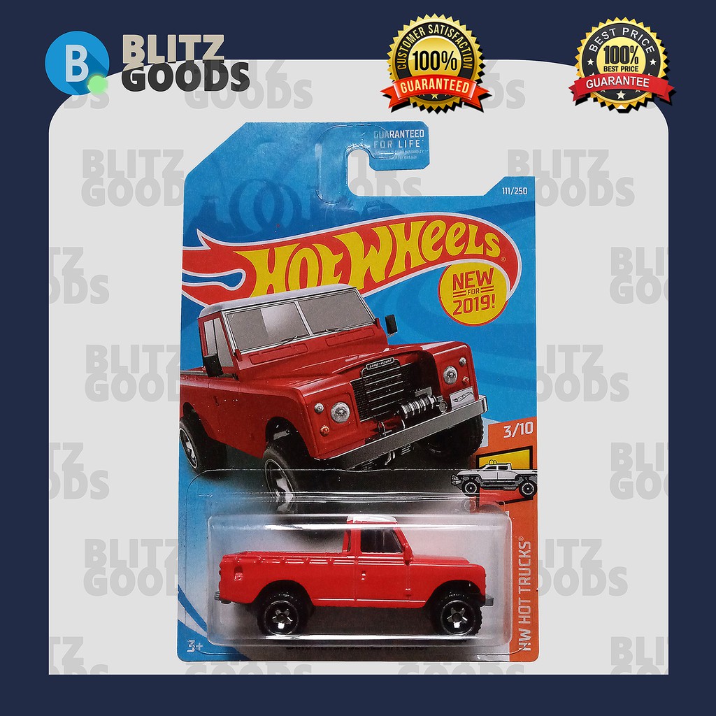 land rover series iii pickup hot wheels