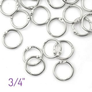 Metal Ring Binder Clip Set 3 4