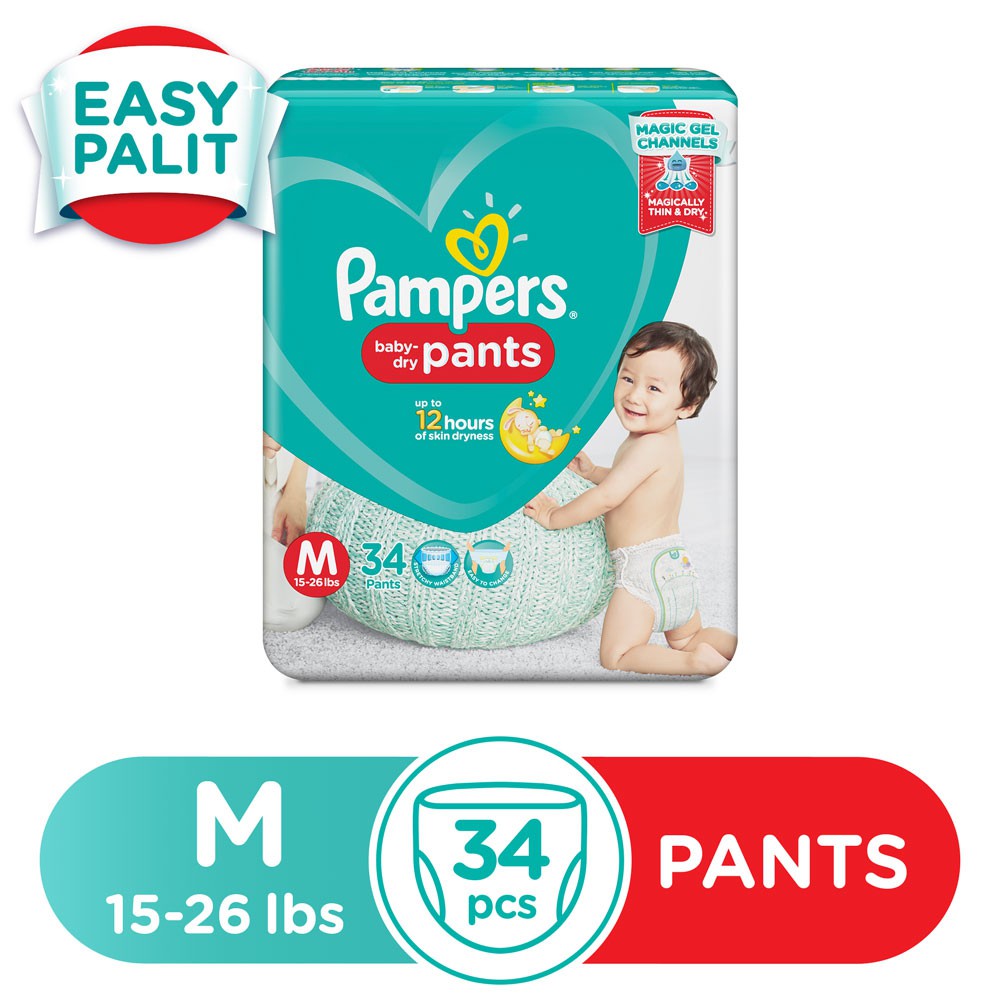 pampers baby dry 34 pack