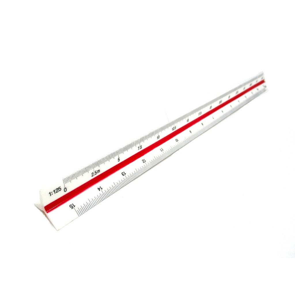 300mm Rulex architects triangular scale ruler, plastic - metric A