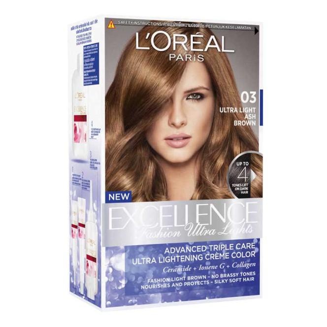 Loreal Ultra Light Hair Color Natural Golden Ash Brown