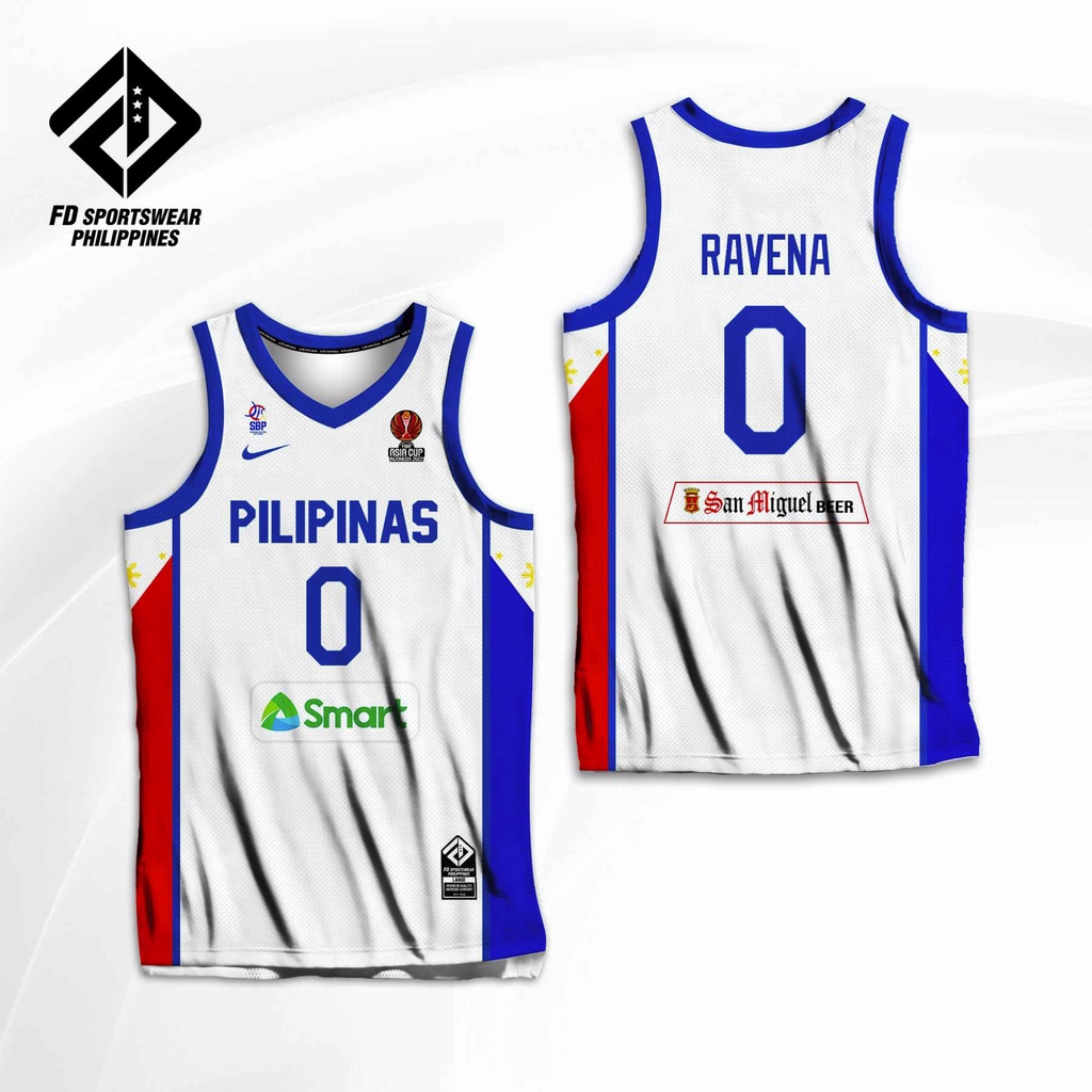 GILAS PILIPINAS FIBA 2022 WHITE FULL SUBLIMATED JERSEY | Shopee Philippines