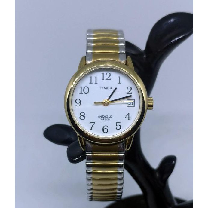 Timex Indiglo Silver and Gold Watch TSEwatches | Shopee Philippines