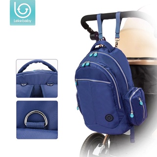 Lekebaby baby mother diaper bag waterproof large-capacity travel bag