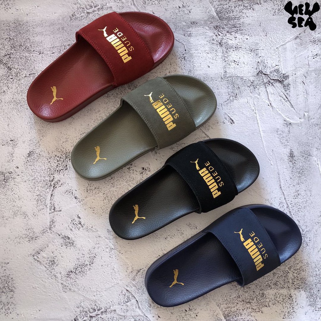 puma suede flip flops