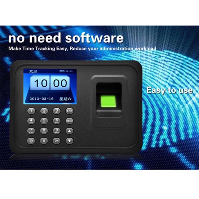 A6 Biometrics USB Biometic Office Fingerprint Attendance Check Time