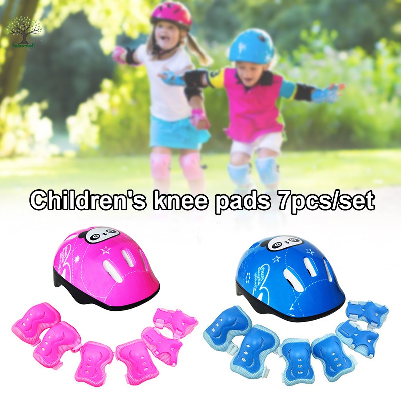 helmet and knee pad set