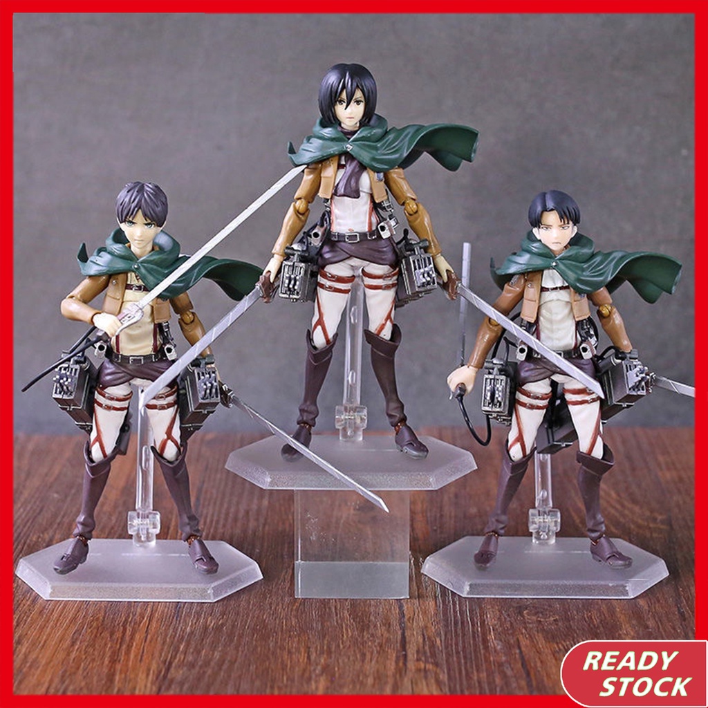 Anime Attack On Titan Action Figure Eren Mikasa Levi·ackerman Pvc Model  Toys Birthday Gift | Shopee Philippines
