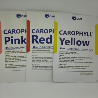 Carophyll Red Yellow Pink Carofil Red Yellow Pink Blue Original DSM | Rubel Competition