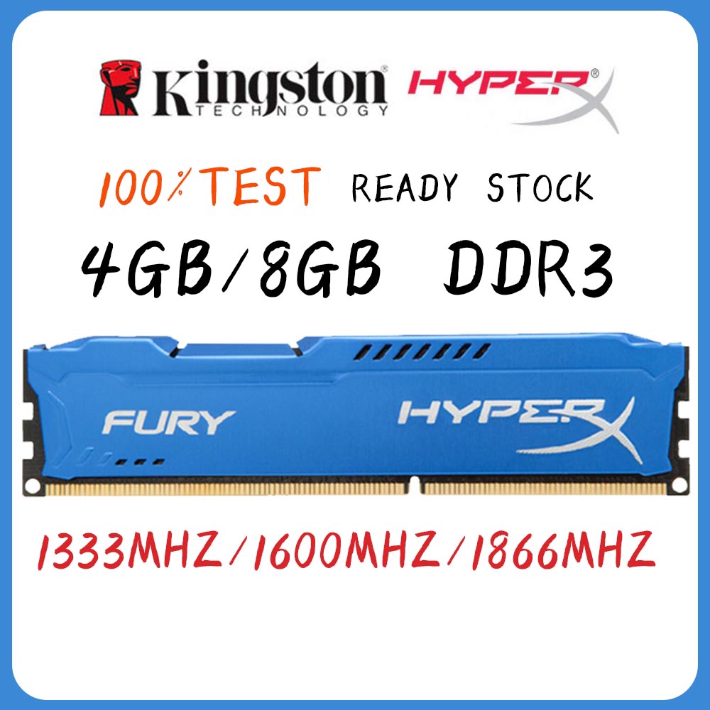 Tulips Taxation the Internet COD READY STOCK New Kingston HyperX FURY 4GB 8GB DDR3 1333mhz 1600Mhz  1866Mhz 240Pin DIMM RAM Desktop Memory A3D48 | Shopee Philippines