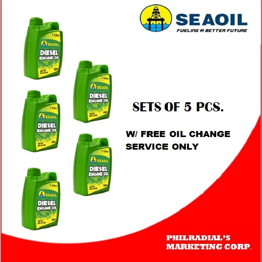 Seaoil Diesel Engine Oil SAE40 1L SETS OF 5 PCS. Shopee Philippines
