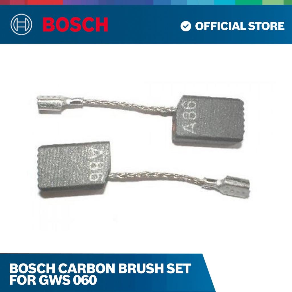 Bosch Carbon Brush Set For Gws 750 Gws 060 Gws 8 100 Ce Ggs 3000 Ggs 5000 Gws 900 100 3466