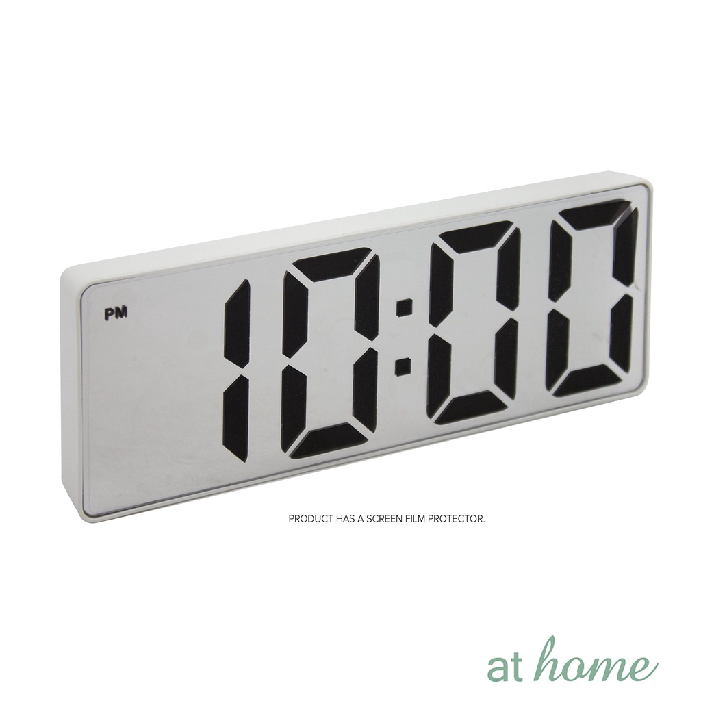At Home Slim Digital Alarm Clock With, Alarm Clock With Light Dimmer