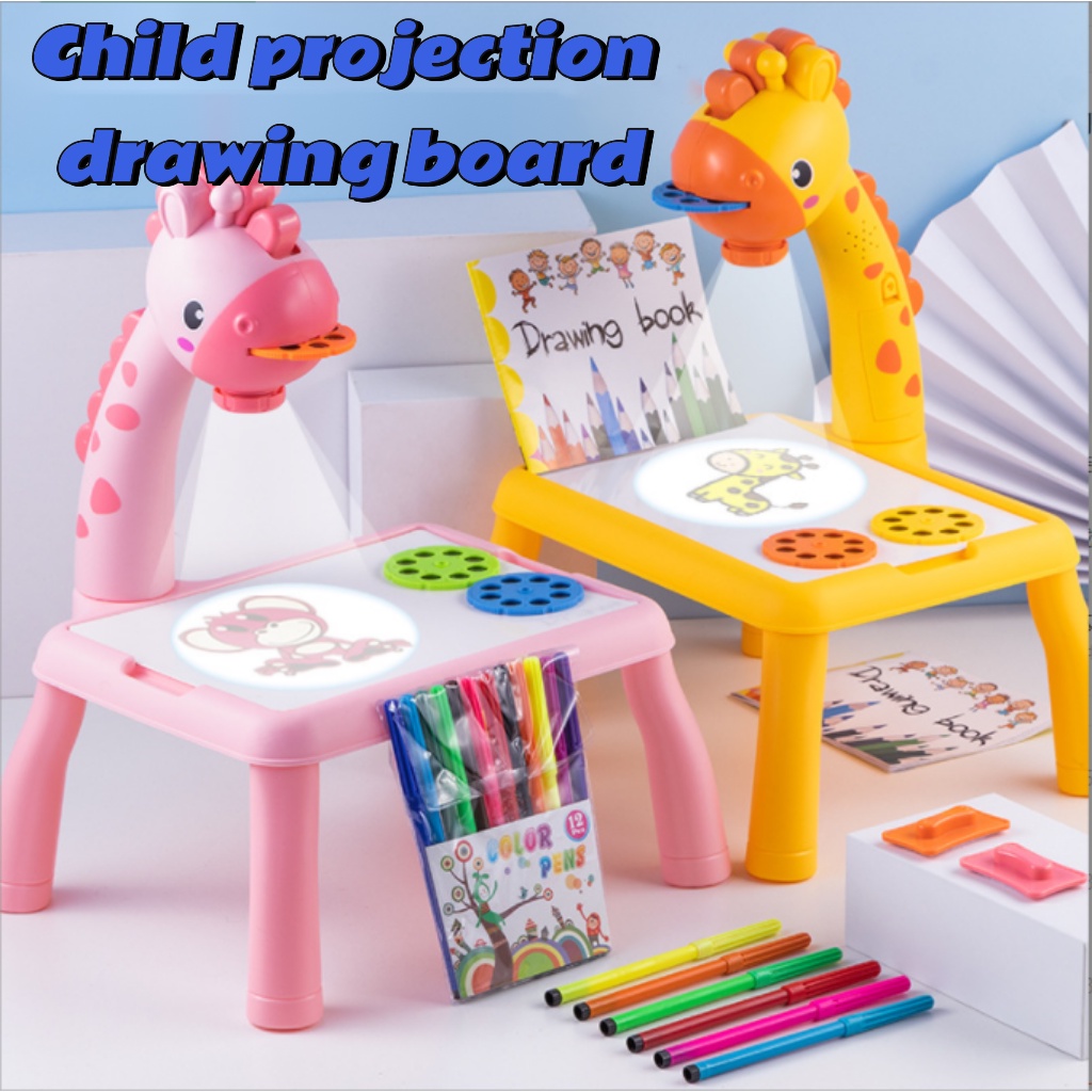 Toy table projector Art Drawing Table Kids Painting Board Desk Toys for ...