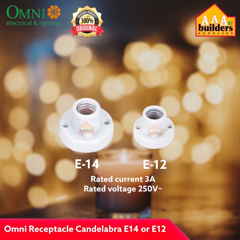 Omni Receptacle Candelabra E14 E12 Original!!! Shopee Philippines