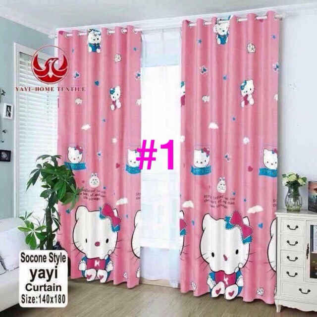 Cartoons character curtain Shopee Philippines