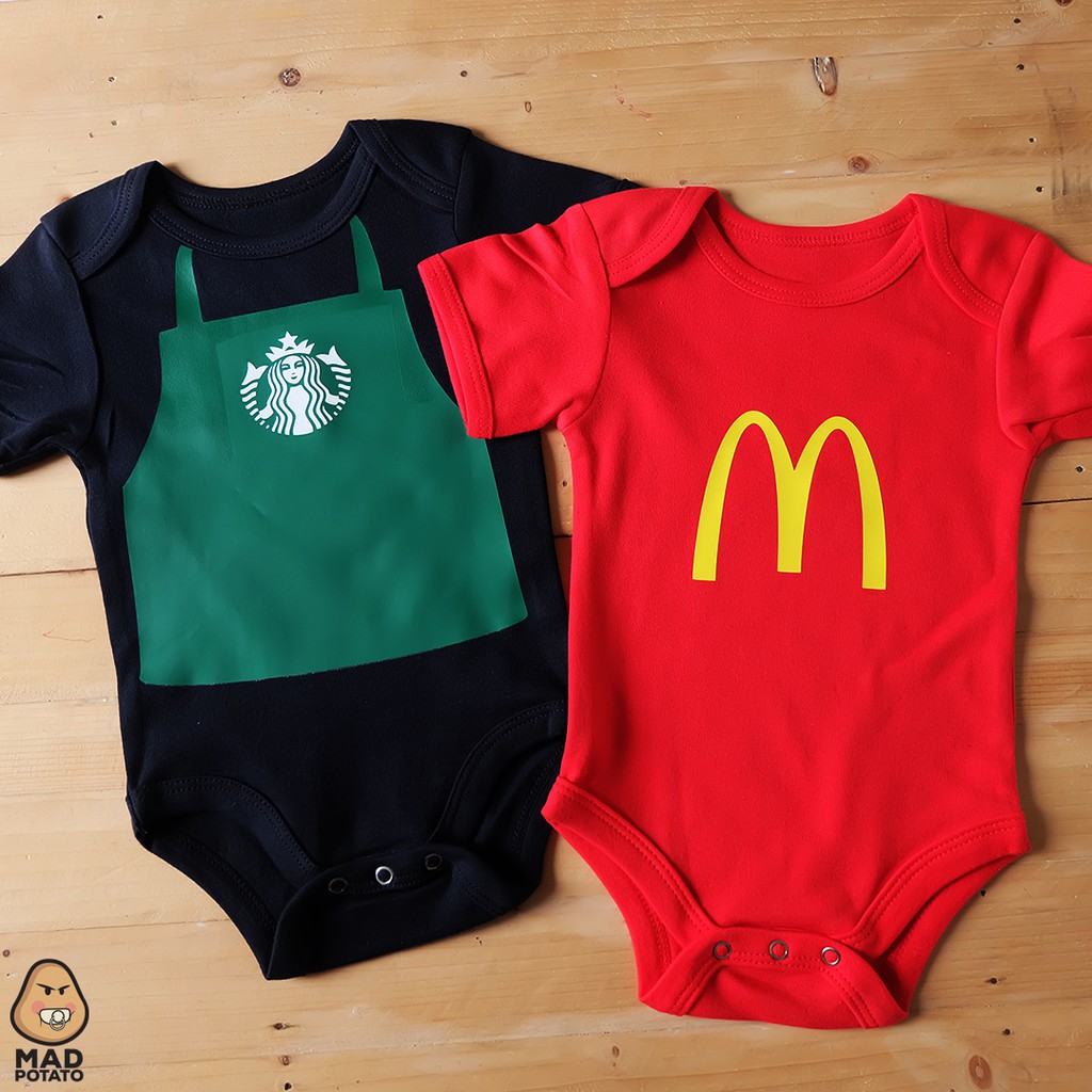 starbucks baby onesie