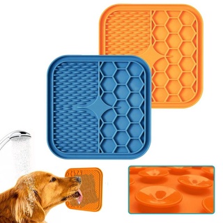 Dog Peanut Butter Lick Pad Lick Mat for Dogs & Cat Dog Lick Pad MozartPets Dog Lick Mat with Grooming Brush and Spatula Dog Licking Mat Dog Lick Mat for Anxiety Dog Cat Gift