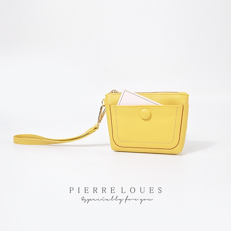 yellow purse wallet