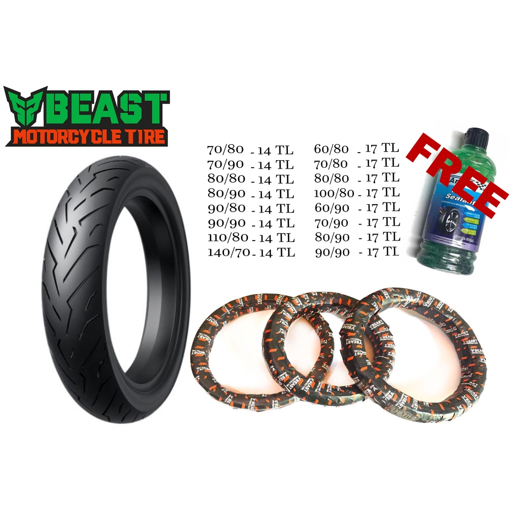 Original Beast Tire Free Sealant Tubeless P6240 Cod For