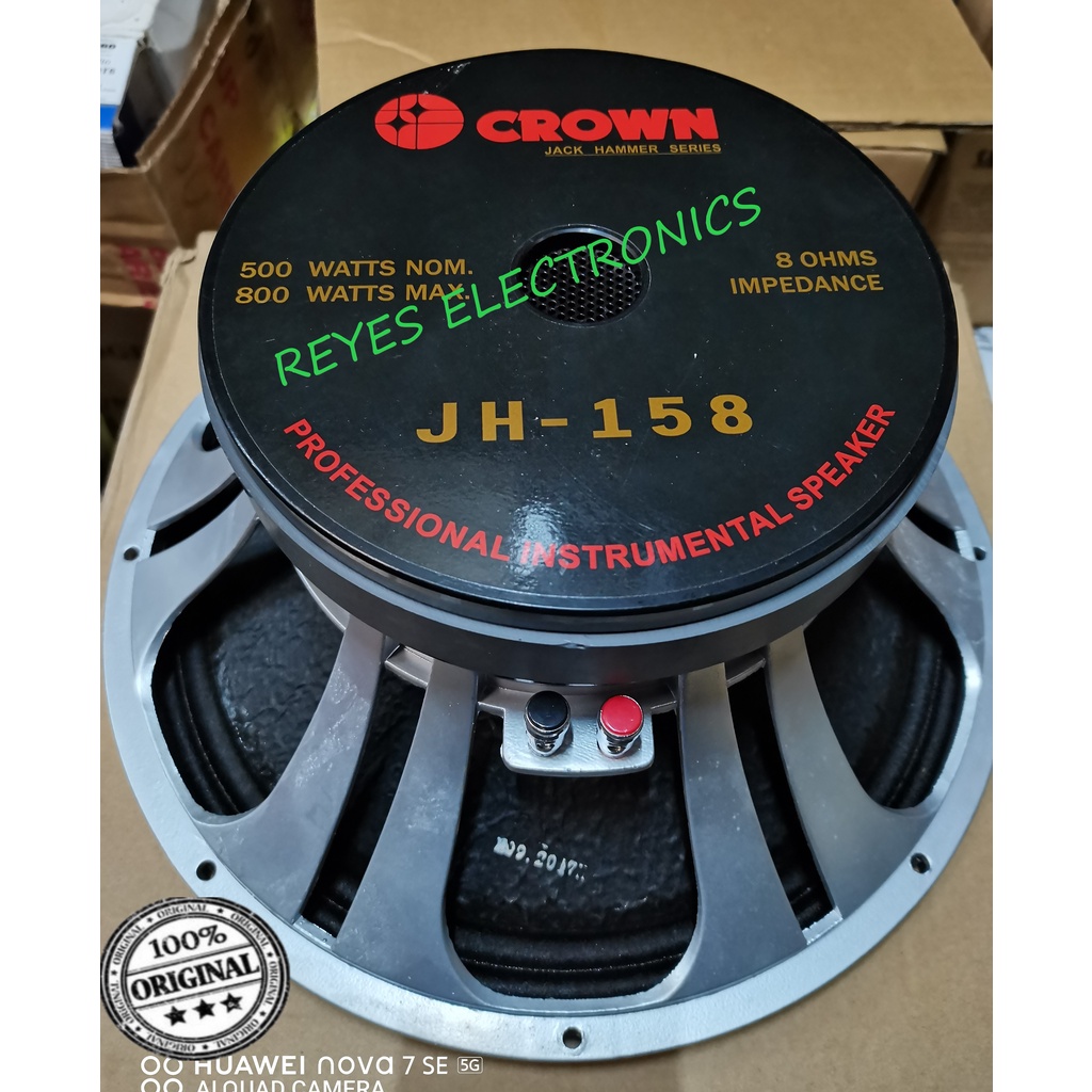 Crown JH-158 15inch 800W 8 Ohms High Power Professional Speaker Jack ...