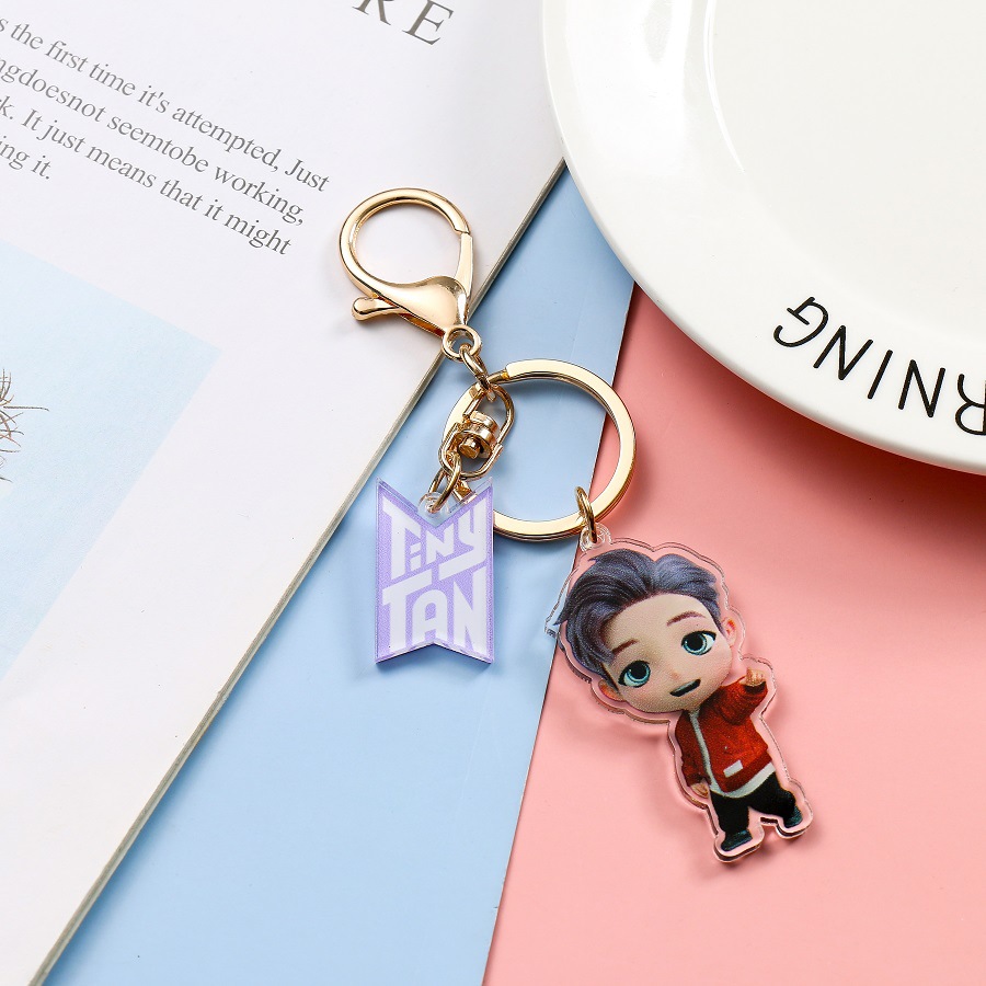 KPOP BTS TinyTAN Cartoon Keyring JK V JIMIN JIN SUGA RM J-HOPE Keychain  Pendant | Shopee Philippines