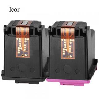 Icor 1PCS Black Tri-Color Refillable Inkjet Printer Ink ...