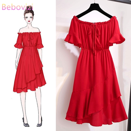 red midi dress formal