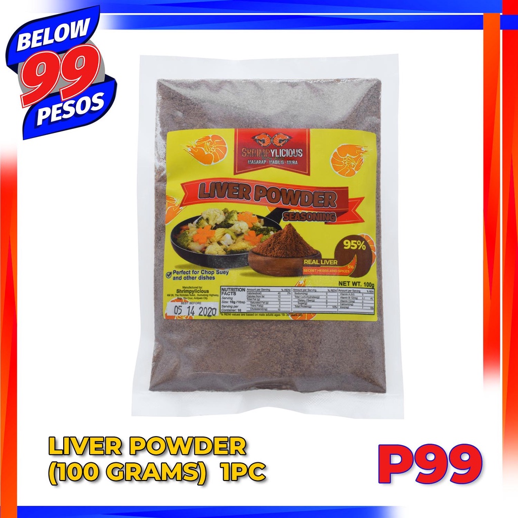 Below99pesos 1 pc Pork Liver Powder 100grams/pack ( Other Application