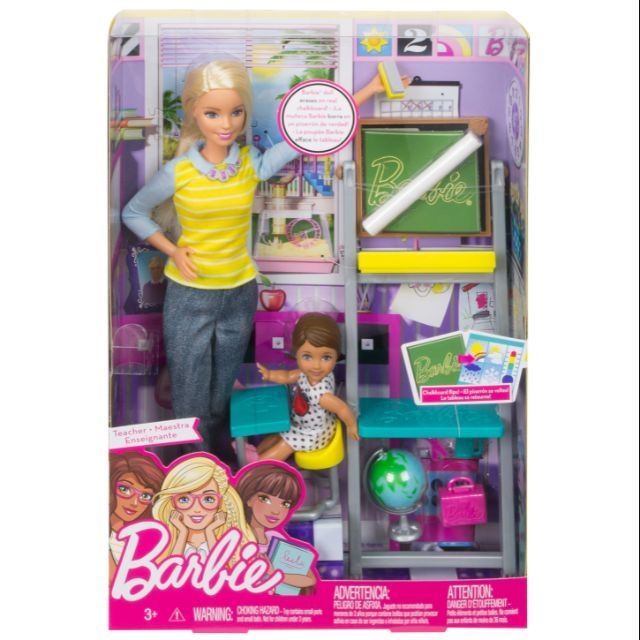 barbie teacher playset