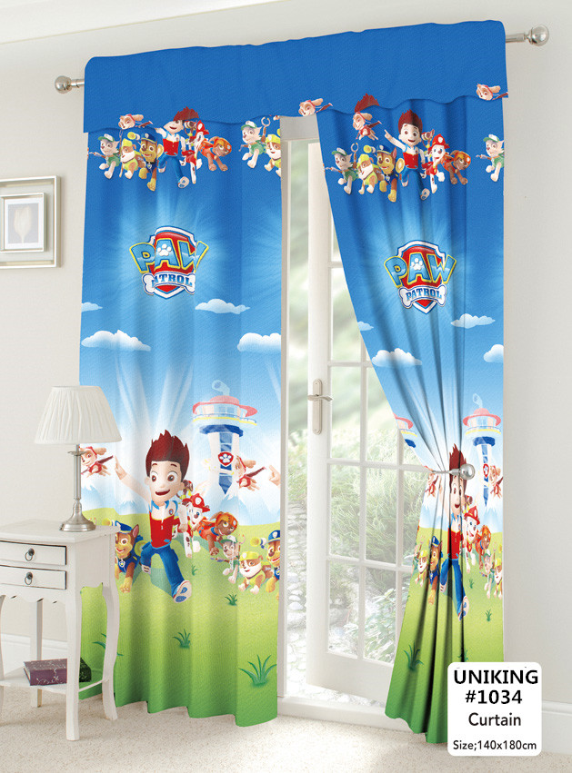 Room decor Blue Cartoon Curtains Sales for Window Door Bedroom Cartoon  Curtain 140cm X180cm 1PCS | Shopee Philippines