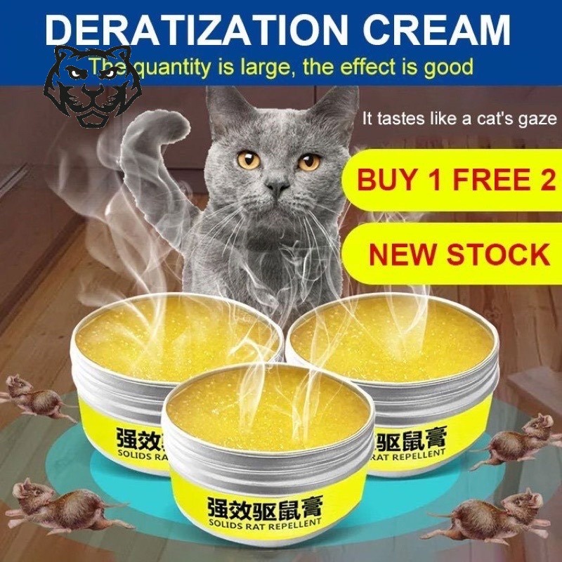 3PCS Rat Killer Solids Rat Repellent Scented Deratization Cream Rodent