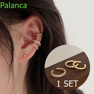 Simple Round Wrap Earrings 925 Silver Cartilage Ear Clip No Pierce Cartilage Earrings Ear Cuff